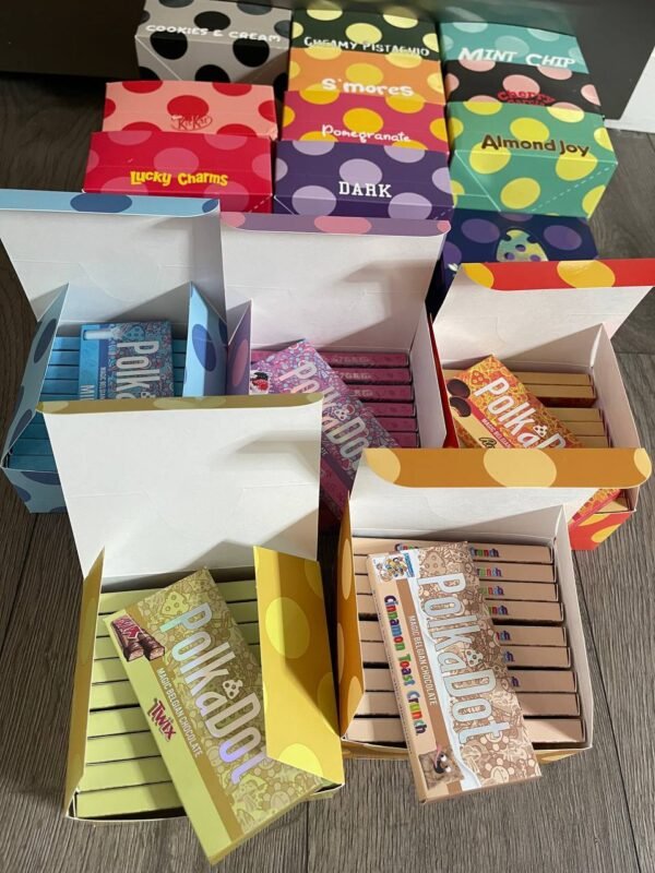 Polka Dot magic mushroom chocolate bar - Image 6